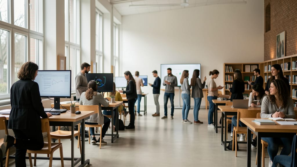 KI im Klassenzimmer: Europas vielseitiger Weg in die digitale Bildung (KI-generiertes Symbolbild)