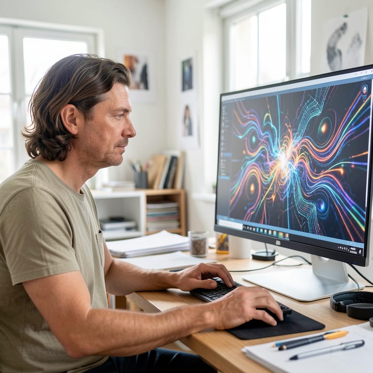 Kreativität im Algorithmus-Zeitalter: Wie KI die Kunst neu definiert – mit Verantwortung (KI-generiertes Symbolbild)