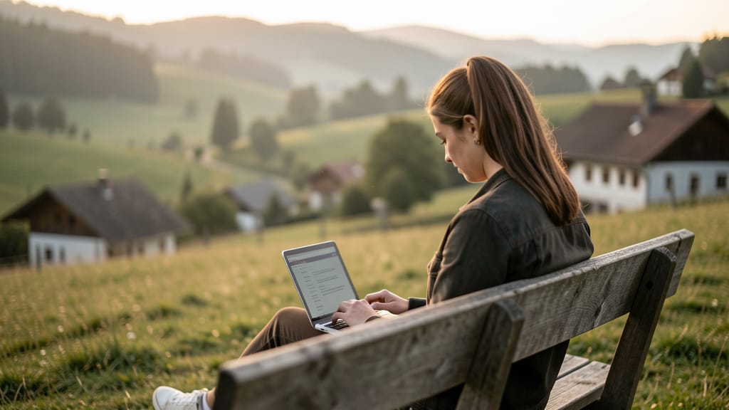 Ländliche Horizonte neu gedacht: Wie digitale Bildung Landflucht trotzt (KI-generiertes Symbolbild)