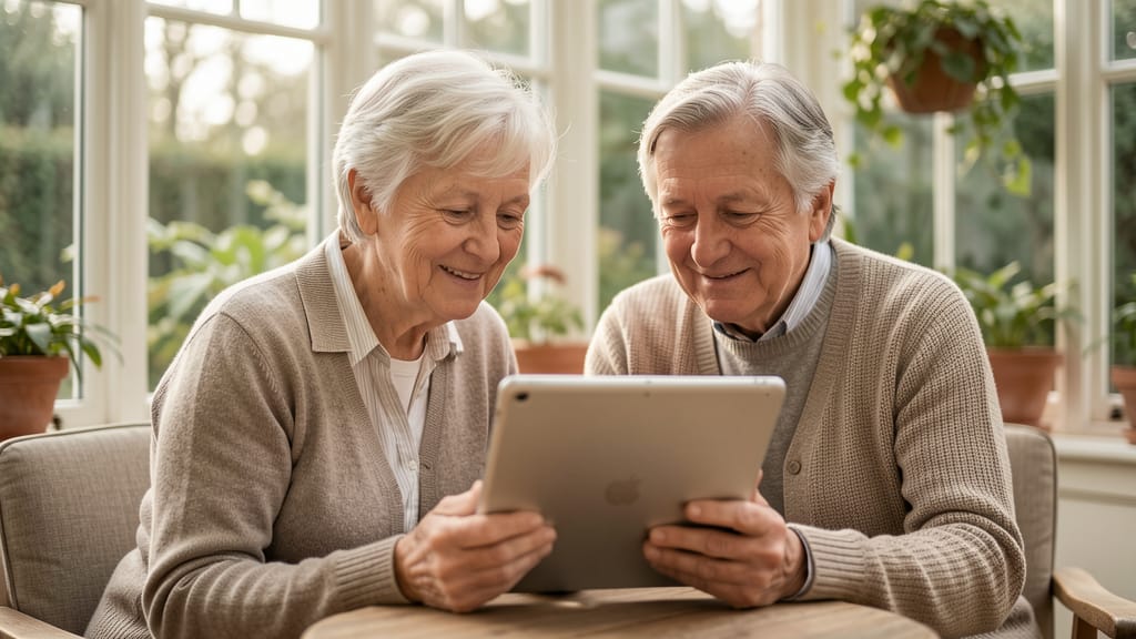 Mehr als nur Surfen: Wie die digitale Welt unsere Lebensqualität im Alter bereichert (KI-generiertes Symbolbild)