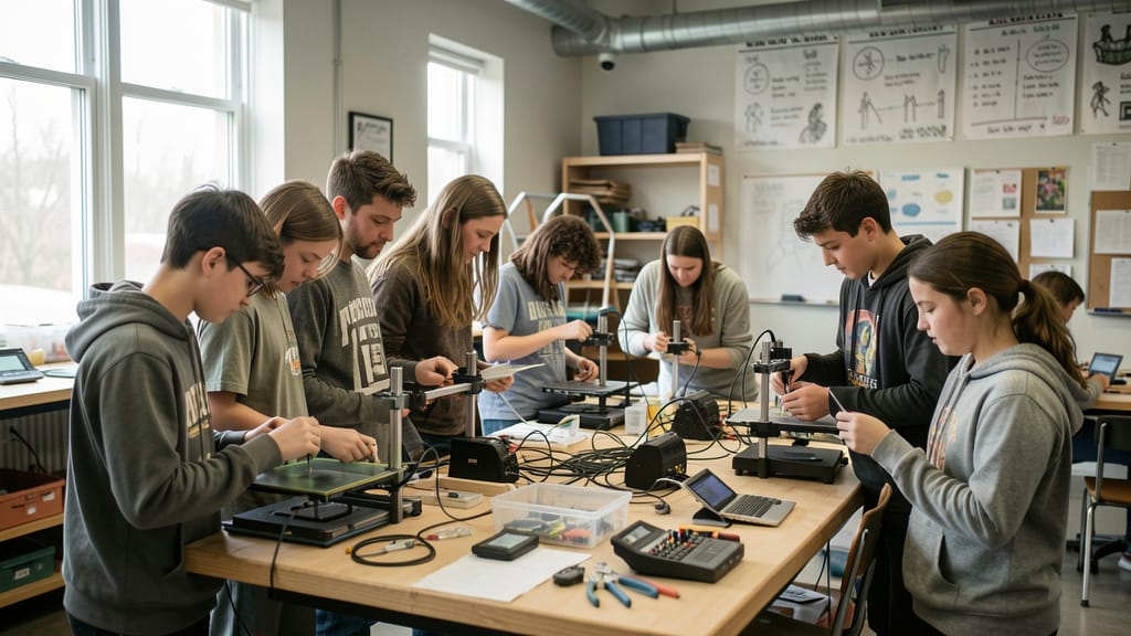 Pioniere des Lernens: Wie Maker-Spaces die Bildung revolutionieren – gemeinsam! (KI-generiertes Symbolbild)