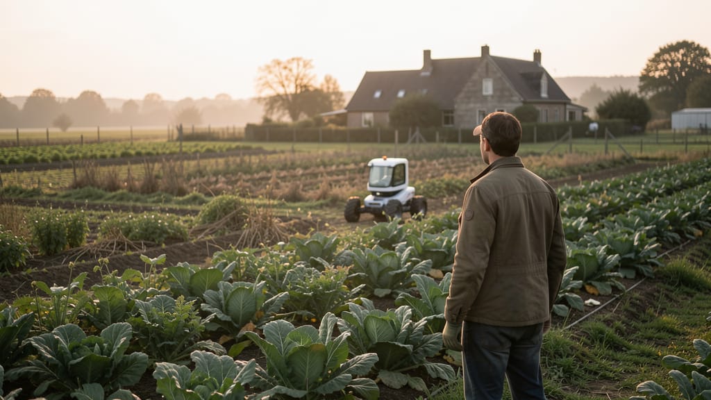 Roboter im Einklang mit der Natur: Wie KI unsere Teller bereichert (KI-generiertes Symbolbild)