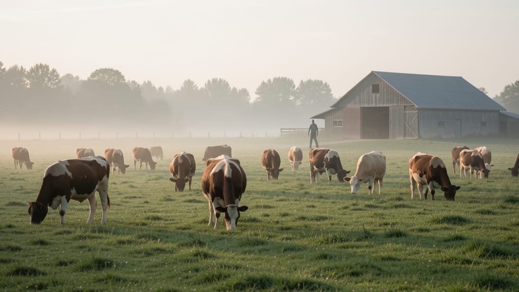 Tierwohl im Herzen Europas: Eine gemeinsame Vision für Genuss und Verantwortung (KI-generiertes Symbolbild)