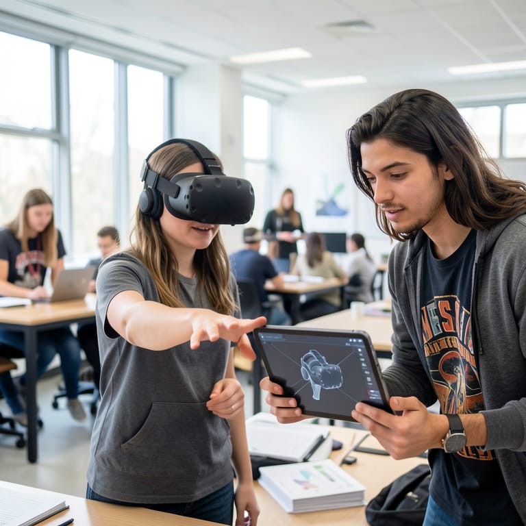 Virtuelle Welten, reale Lernerfolge: Wie immersive Technologien Europas Bildung revolutionieren (KI-generiertes Symbolbild)