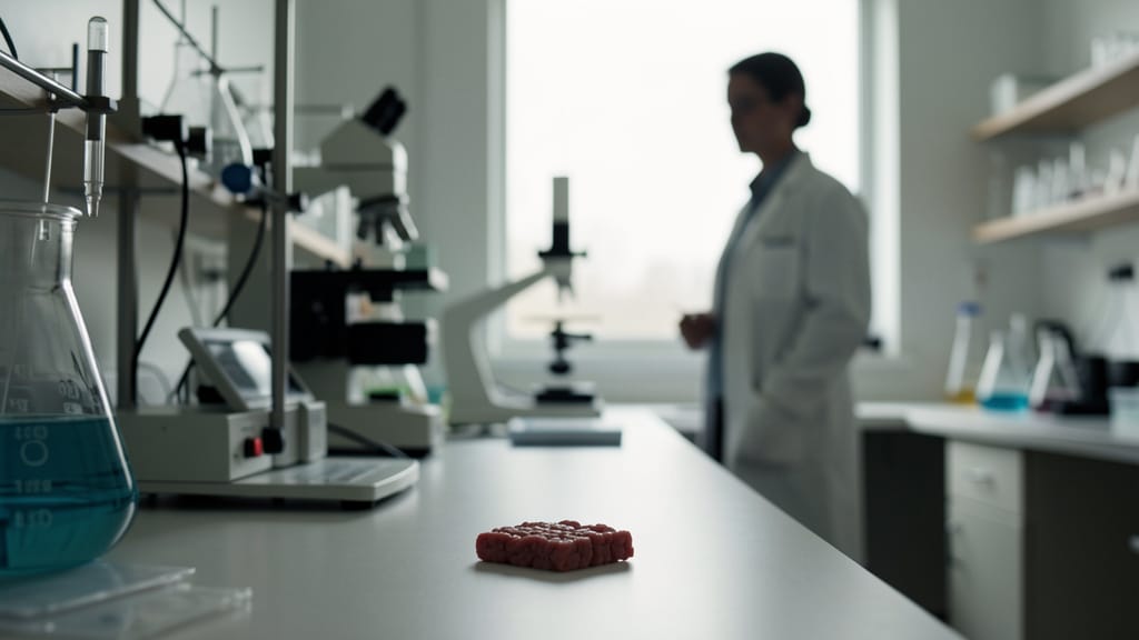 Zukunft auf dem Teller: Warum Deutschland offen für kultiviertes Fleisch ist (KI-generiertes Symbolbild)