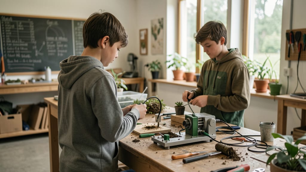 Zukunft schmieden: Wie Green Skills unsere Jugend für eine nachhaltige Welt rüsten (KI-generiertes Symbolbild)
